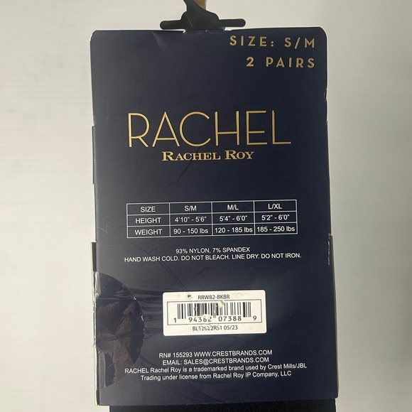 🖤”Rachel Roy” NWT Black/Brown 2-Pack Opaque Tights Size S/M🤎 - Picture 6 of 7